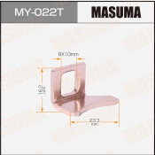 Контакты тяг реле на стартер MASUMA [уп.2] 15х24mm Nissan Левые