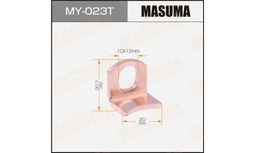 Контакты тяг реле на стартер MASUMA [уп.2] 20mm, большие. 2LTE, 1KZTE, 5L, 15B, 1HDFTE, 1KDFTV, 3