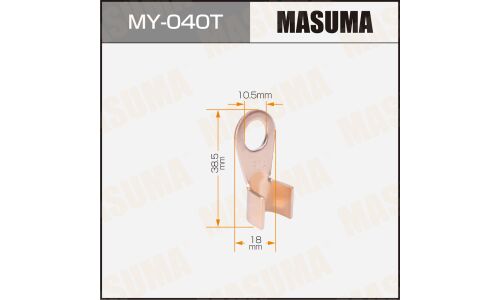Контакт медный MASUMA 150А, Зажим на провод (под болт 10мм) [уп.5]