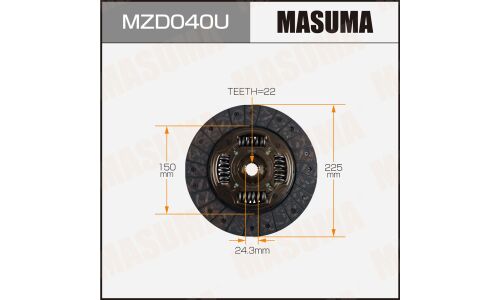 Диск сцепления Masuma (225х150х22х24.3мм), арт. MZD040U