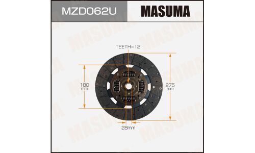 Диск сцепления MASUMA MZD062U