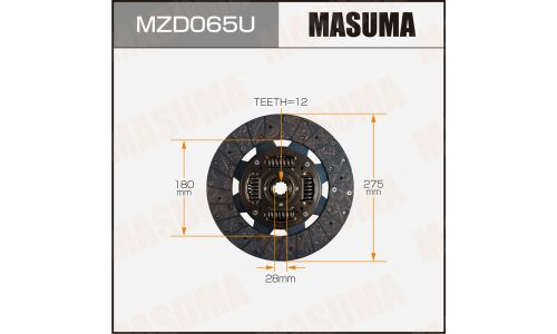 Диск сцепления Masuma, арт. MZD065U