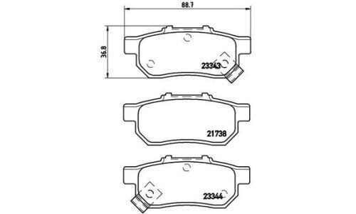Колодки тормозные Akebono дисковые, арт. AN-371K
