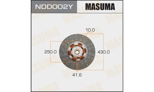 Диск сцепления Masuma (430х250х10х41.6мм), арт. NDD002Y