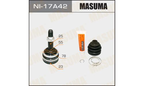 ШРУС Masuma, 23x55x25x42мм, арт. NI-17A42