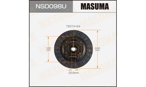 Диск сцепления Masuma (240х160х24х25.6мм), арт. NSD098U