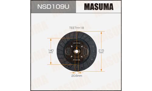 Диск сцепления Masuma 215*140*18*20.6