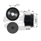 Механизм свободного хода генератора Gates, арт. OAP7158
