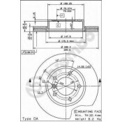 Диск тормозной Brembo, передний, правый/левый, 1 шт, арт. 09.5390.31