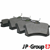 Колодки тормозные дисковые JP Group, задние, комплект на ось (4 шт), арт. 1163705310