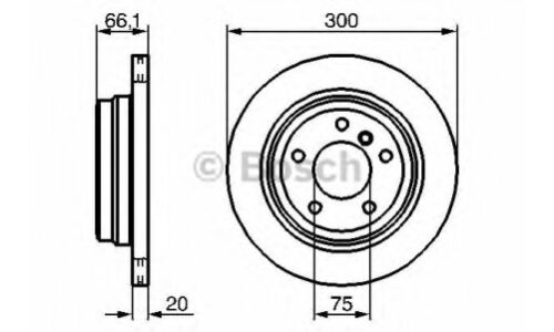 Диск тормозной | зад Bosch, арт. 0 986 479 263