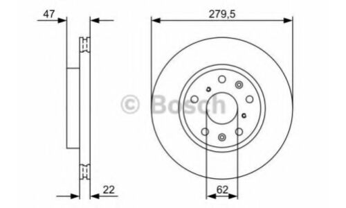 Диск тормозной | перед Bosch 0986479403