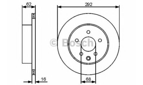 Диск тормозной | зад Bosch 0986479453