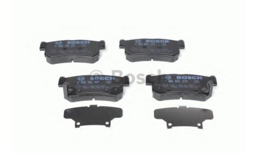 Колодки тормозные дисковые Bosch, задние, комплект на ось (4 шт), арт. 0 986 494 237