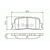 Колодки тормозные дисковые | зад Bosch, арт. 0 986 494 359