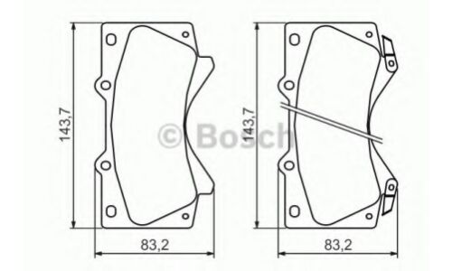 Колодки тормозные Bosch дисковые, арт. 0 986 494 449
