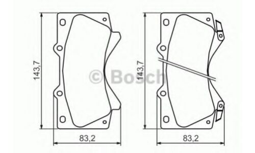 Колодки тормозные Bosch дисковые, арт. 0 986 494 449