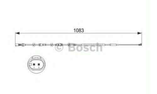 Датчик износа тормозных колодок Bosch, арт. 1 987 473 500