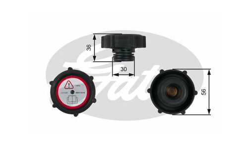 Крышка расширительного бачка системы охлаждения Gates, арт. RC230