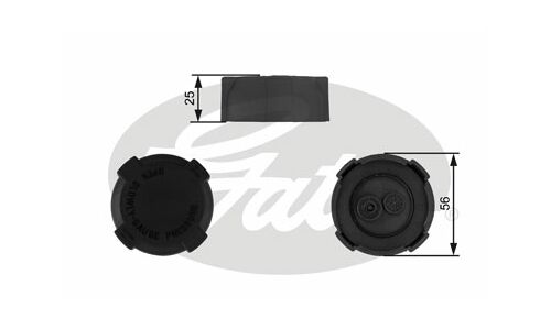 Крышка расширительного бачка системы охлаждения Gates, для Land Rover Defender / Discovery / Range Rover, арт. RC238