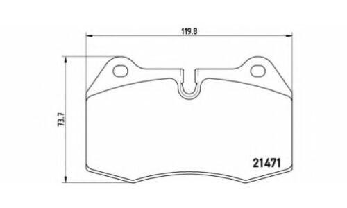 Колодки тормозные Brembo дисковые, арт. P06018