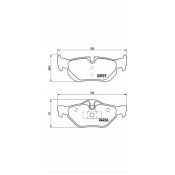 Колодки тормозные Brembo дисковые, арт. P06038