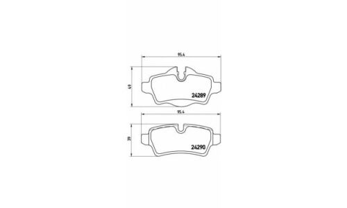 Колодки тормозные Brembo дисковые, арт. P06052