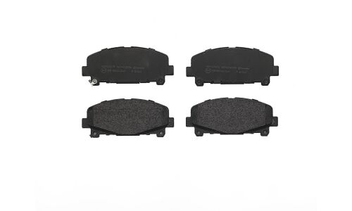 Колодки тормозные дисковые Brembo, комплект на ось (4 шт), арт. P28043