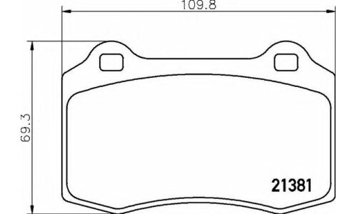 Колодки тормозные дисковые Brembo, комплект на ось (4 шт), арт. P36020