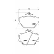 Колодки тормозные Brembo дисковые, арт. P50038