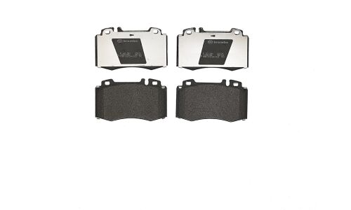 Колодки тормозные дисковые Brembo, комплект на ось (4 шт), арт. P50041