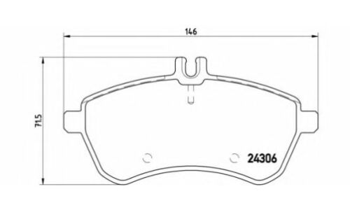 Колодки тормозные Brembo дисковые, арт. P50067