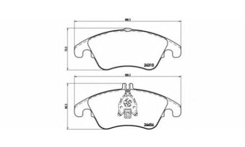 Колодки тормозные Brembo дисковые, арт. P50069