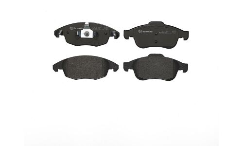 Колодки тормозные дисковые Brembo, комплект на ось (4 шт), арт. P61083