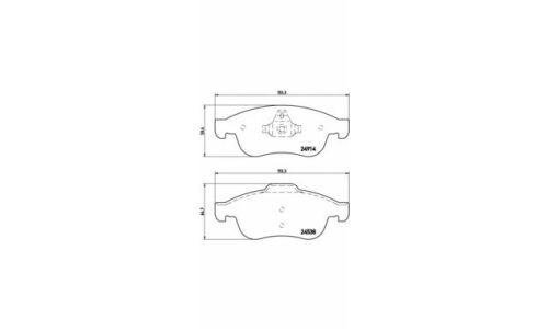 Колодки тормозные Brembo дисковые, арт. P68050