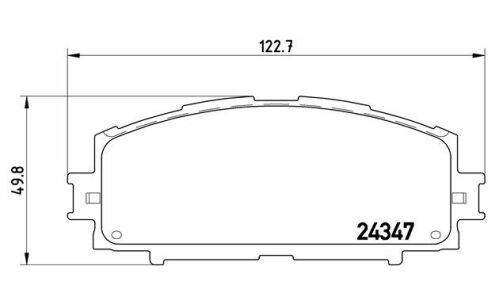 Колодки тормозные Brembo дисковые, арт. P83086