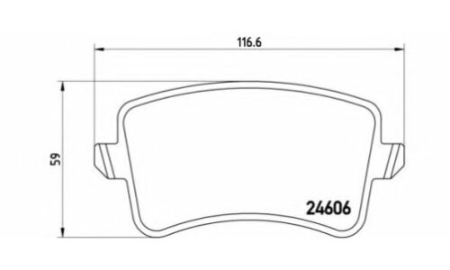 Колодки тормозные Brembo дисковые, арт. P85099
