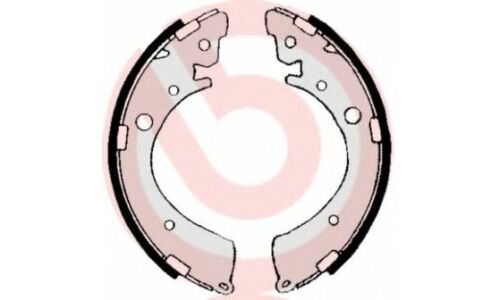 Колодки тормозные барабанные Brembo, комплект на ось (4 шт), арт. S28506