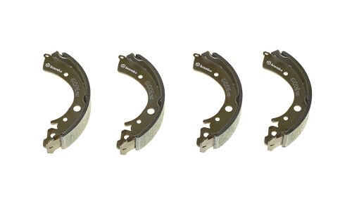 Колодки тормозные барабанные Brembo, комплект на ось (4 шт), арт. S28506