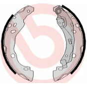 Колодки тормозные барабанные Brembo, комплект на ось (4 шт), арт. S68525