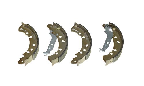 Колодки тормозные барабанные Brembo, комплект на ось (4 шт), арт. S83513