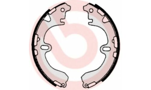 Колодки тормозные барабанные Brembo, комплект на ось (4 шт), арт. S83531