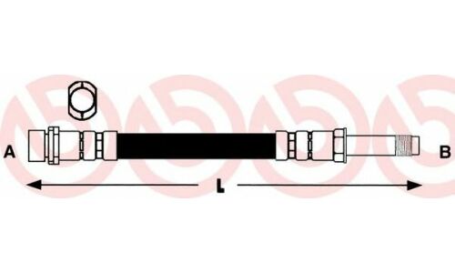 Шланг тормозной | зад прав/лев Brembo, арт. T 06 020