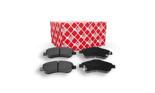 Колодки тормозные дисковые Febi, передние, комплект на ось (4 шт), арт. 16806