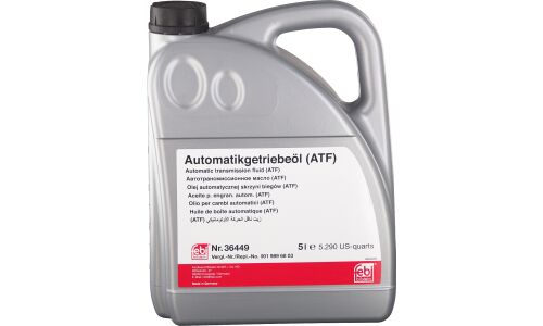 Масло трансмиссионное Febi ATF 134, для АКПП, 5л, арт. 36449