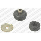 Верхняя опора (втулка) SNR, комплект на один задний амортизатор (2 резиновые втулки, 1 металлическая втулка, 1 шайба), арт. KB969.02