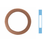 Сальник пробки маслосливного отверстия (блистер, 2 шт) Corteco, арт. 005660S