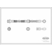 Шланг тормозной | перед прав/лев Corteco, арт. 19035880