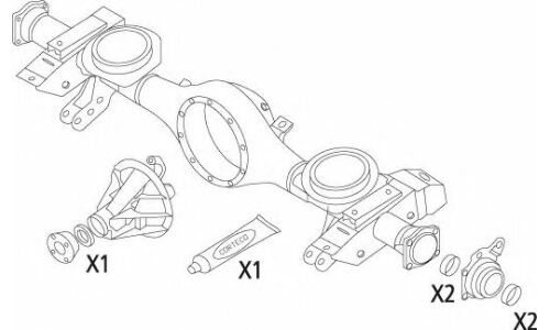 Комплект прокладок, дифференциал | зад Corteco, арт. 19535816