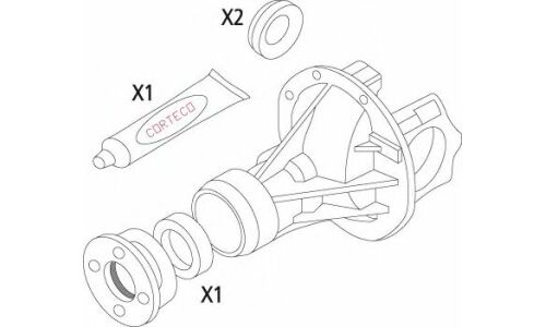Комплект прокладок, дифференциал | перед Corteco, арт. 19536212